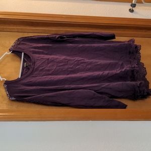 Torrid size 1 purple sweater with lace